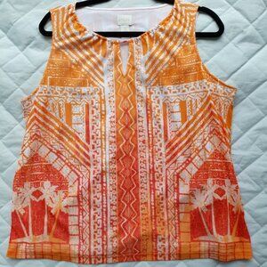 Chino's Sleeveless Blouse Women's XL Ombre Tank Top Layered Shirt Chino's size 3